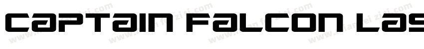 Captain Falcon Laser字体转换
